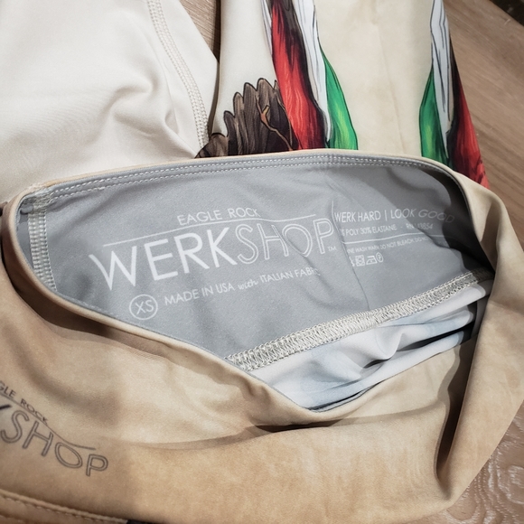 Werkshop Lovebird Cropped Athletic Leggings - Picture 4 of 5